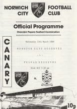 Norwich City Reserves v Fulham Reserves  15-Mar-1989