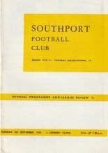 Southport v Grimsby Town 08-Sep-1970