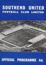 Southend United v Hull City 16-Sep-1963
