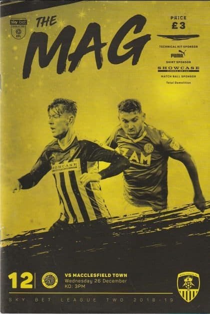 Notts County v Macclesfield Town   26-Dec-2018