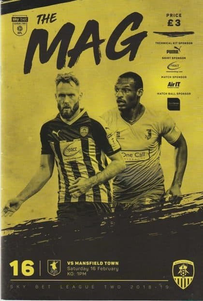 Notts County v Mansfield Town  16-Feb-2019