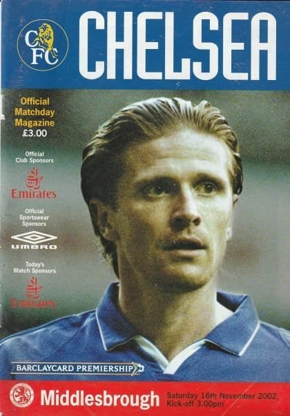 Chelsea v Middlesbrough 16-Nov-2002