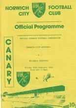 Norwich City Reserves v Millwall Reserves  28-Feb-1992