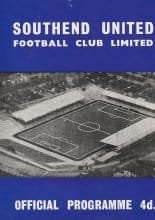 Southend United v Millwall  30-Mar-1964