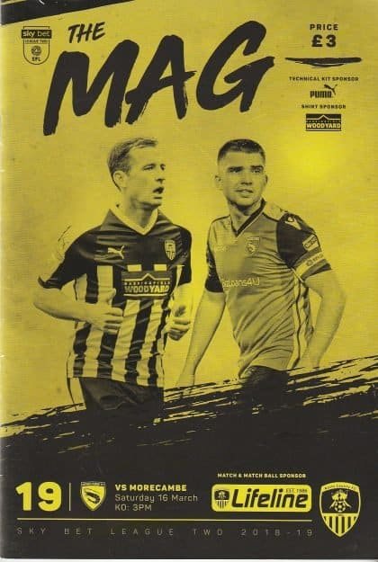 Notts County v Morecambe  16-Mar-2019