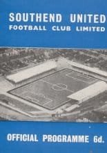 Southend United v Oldham Athletic  11-Mar-1966