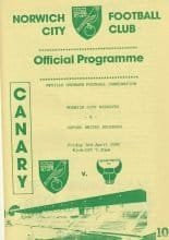 Norwich City Reserves v Oxford United Reserves  03-Apr-1992