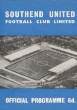Southend United v Peterborough United  02-Jan-1965