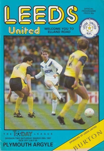 Leeds United v Plymouth Argyle  26-Mar-1987