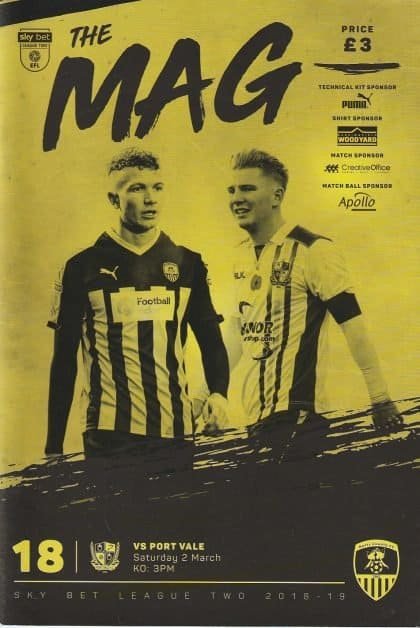 Notts County v Port Vale  02-Mar-2019