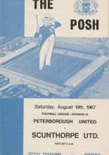 Peterborough United v Scunthorpe United  19-Aug-1967