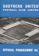 Southend United v Scunthorpe United  23-Jan-1965