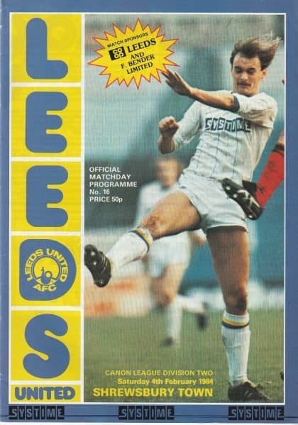 Leeds United v Shrewsbury Town  04-Feb-1984