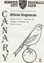 Norwich City Reserves v Southampton Reserves 10-Feb-1988