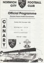 Norwich City Reserves v Southampton Reserves 29-Nov-1988