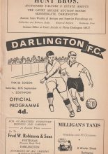 Darlington v Southport 26-Sep-1964