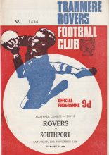 Tranmere Rovers v Southport 29-Nov-1969