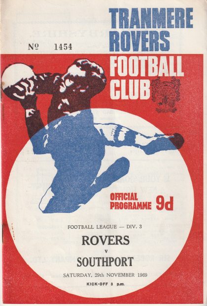Tranmere Rovers v Southport 29-Nov-1969