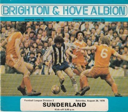 Brighton & Hove Albion v Sunderland 26-Aug-1978
