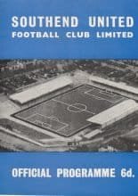 Southend United v Swansea Town 21-Aug-1965
