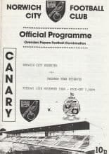 Norwich City Reserves v Swindon Town Reserves 15-Nov-1988