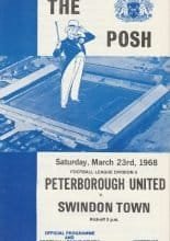 Peterborough United v Swindon Town 23-Mar-1968