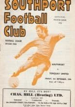 Southport v Torquay United  06-Sep-1974