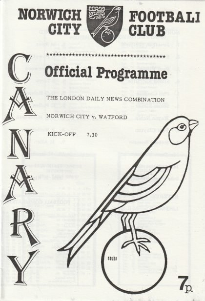 Norwich City Reserves v Watford Reserves  28-Aug-1987