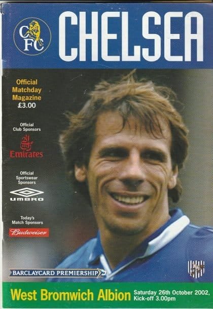 Chelsea v West Bromwich Albion 26-Oct-2002