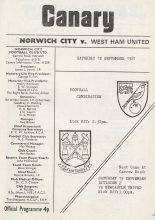 Norwich City Reserves v West Ham United Reserves  12-Sep-1981