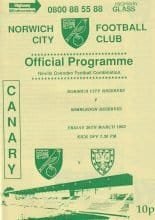 Norwich City Reserves v Wimbledon Reserves  26-Mar-1993
