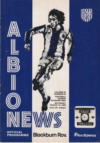 West Bromwich Albion v Blackburn Rovers  13-Mar-1976