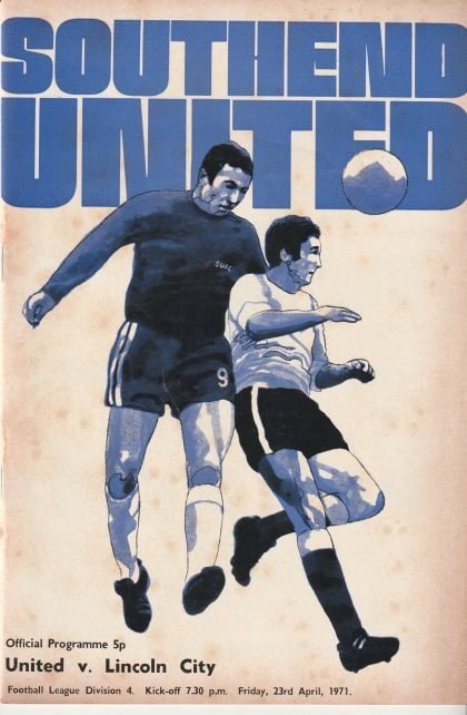 Southend United v Lincoln City  23-Apr-1971