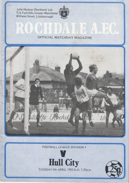 Rochdale v Hull City 06-Apr-1982