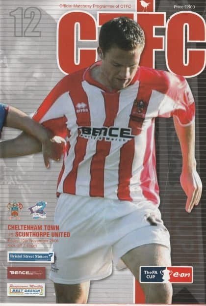 Cheltenham Town v Scunthorpe United 10-Nov-2006
