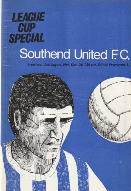 Southend United v Brentford 12-Aug-1969