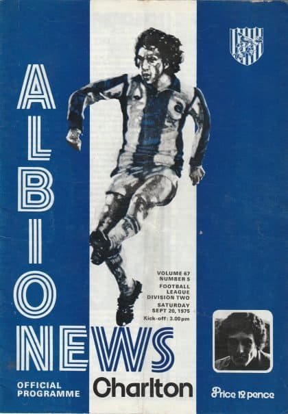 West Bromwich Albion v Charlton Athletic 20-Sep-1975