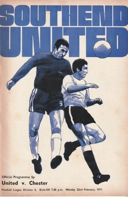 Southend United v Chester 22-Feb-1971