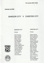 Bangor City v Chester City   28-Jul-2002