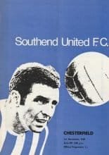 Southend United v Chesterfield   01-Nov-1969