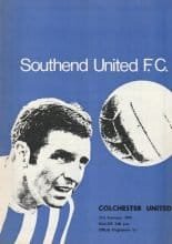 Southend United v Colchester United 21-Feb-1970