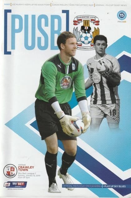 Coventry City v Crawley Town 12-Jan-2014
