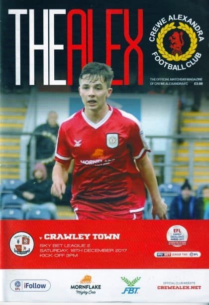 Crewe Alexandra v Crawley Town   16-Dec-2017