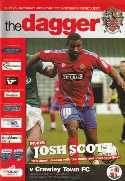 Dagenham & Redbridge v Crawley Town 21-Apr-2012
