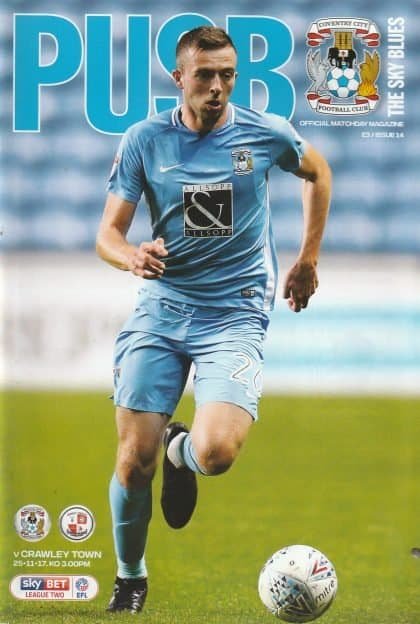 Coventry City v Crawley Town 25-Nov-2017