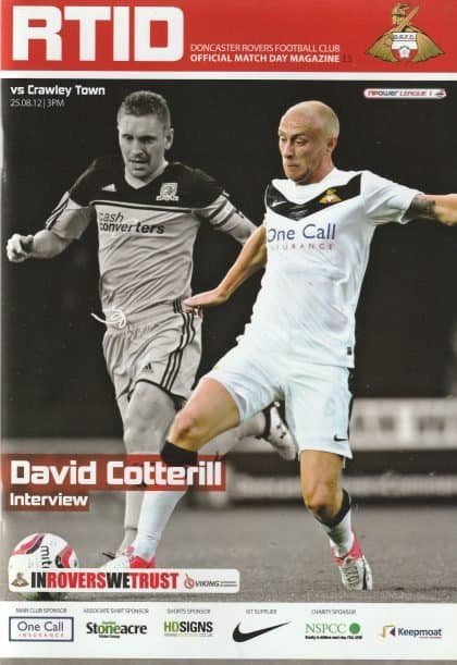 Doncaster Rovers v Crawley Town  25-Aug-2012