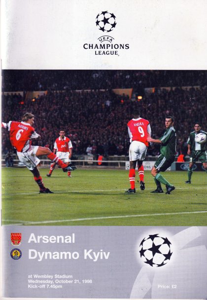 Arsenal v Dynamo Kiev 21-Oct-1998