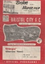Bristol City v Doncaster Rovers   21-Sep-1957