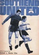Southend United v Exeter City  28-Apr-1971