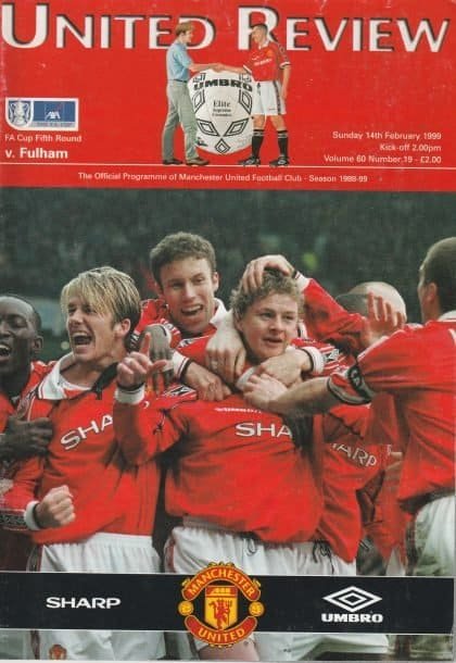 Manchester United v Fulham 14-Feb-1999